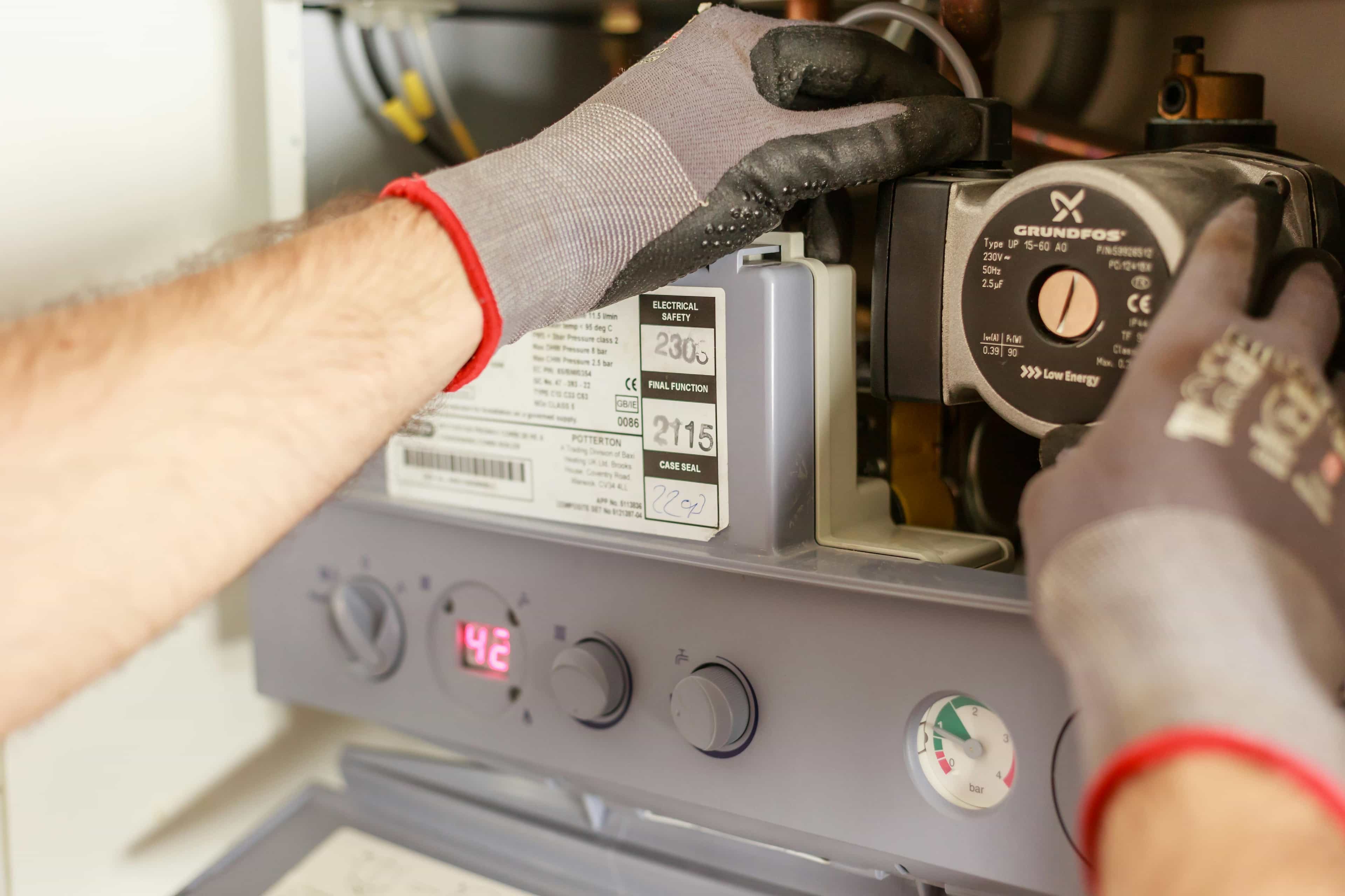 Commercial hot water system installation in Melbourne facility